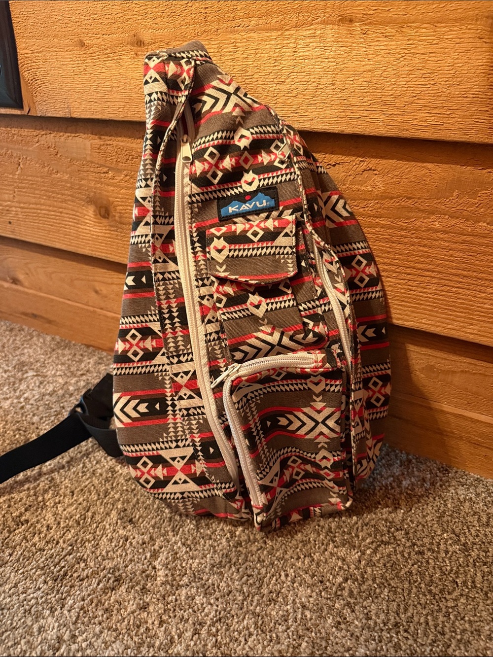 KAVU Multicolor Aztec Pattern Sling Bag